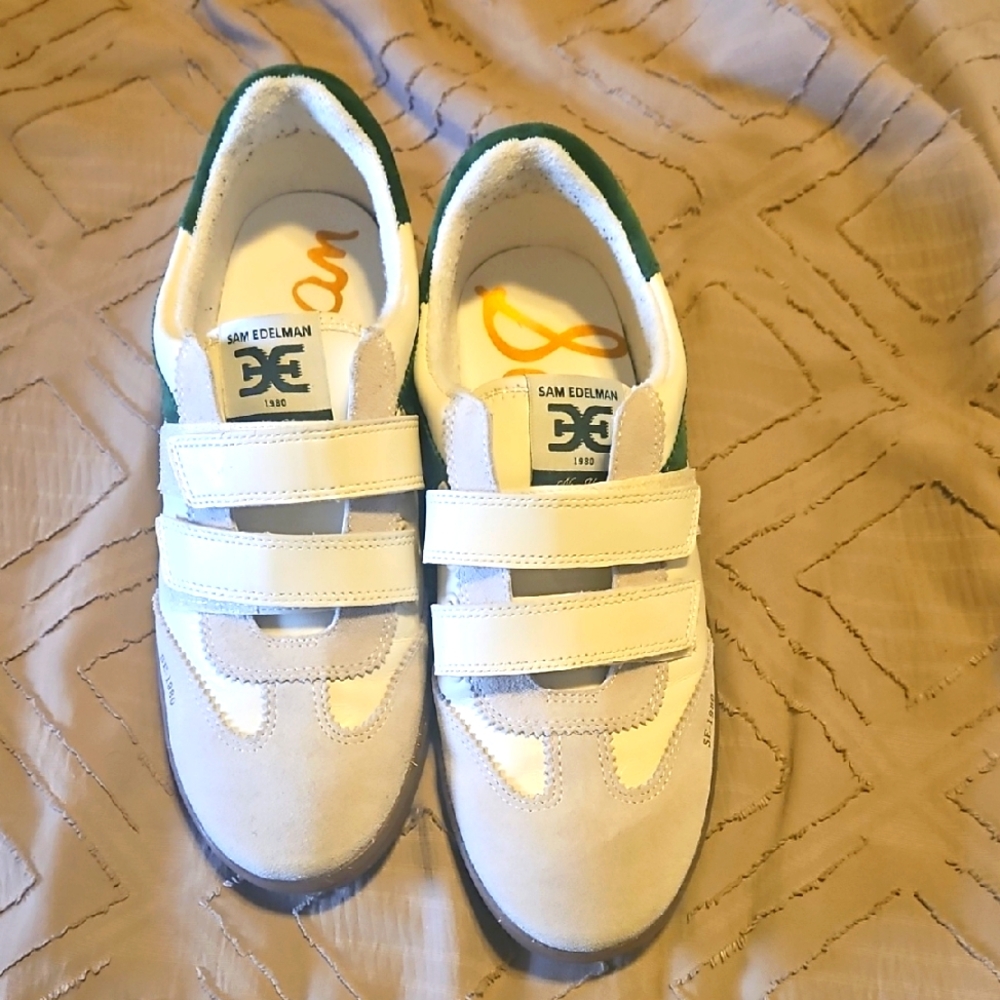 Sam Edelman Womens White and Green Shoes